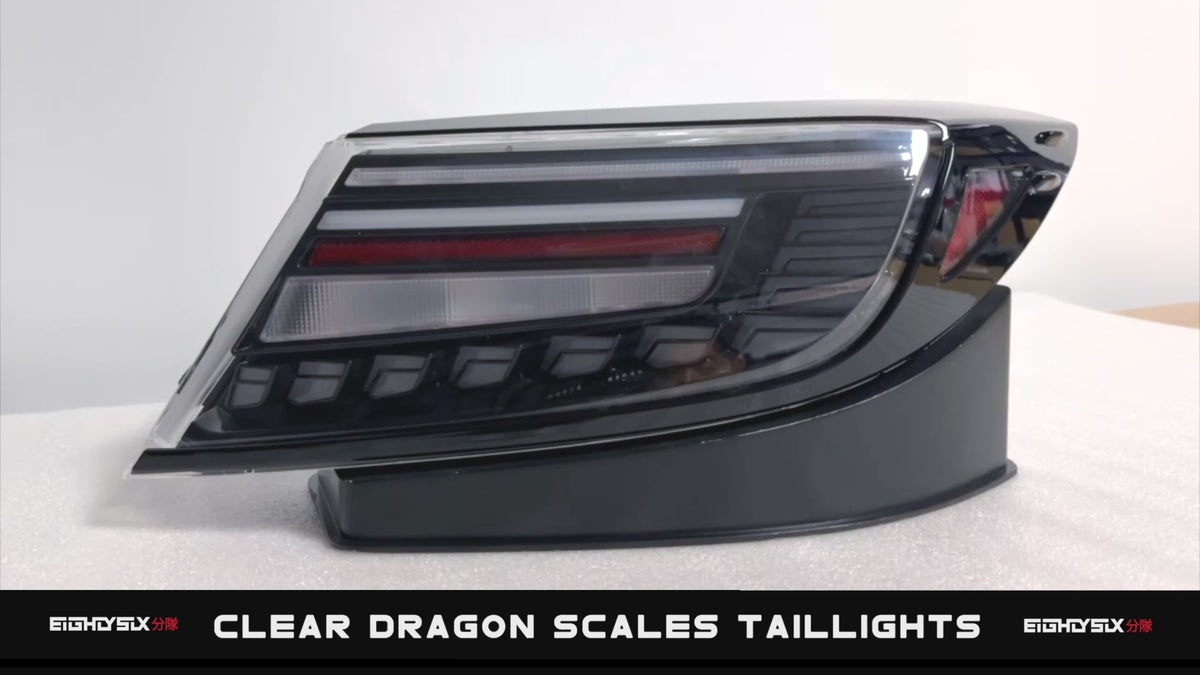 Dragon Scales Sequential Taillights - Clear - GR86 & BRZ