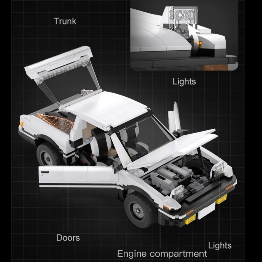 AE86 Trueno Bricks Build