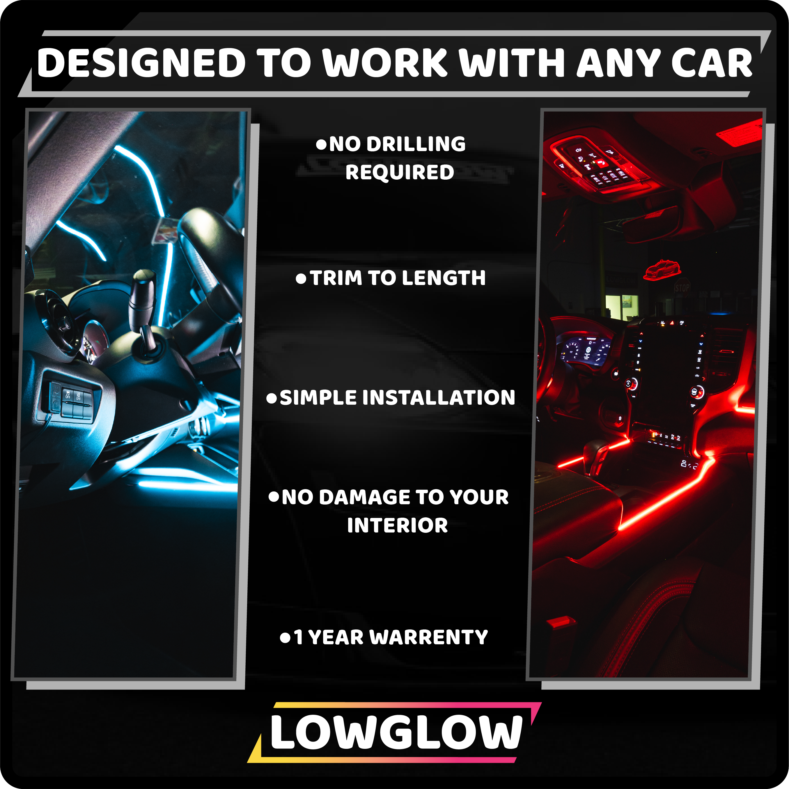 LOWGLOW Ambient Lighting Kit