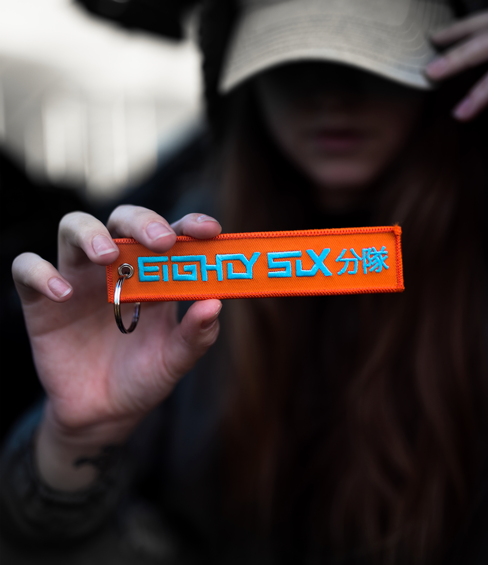 Orange X Light Blue Jet Tag